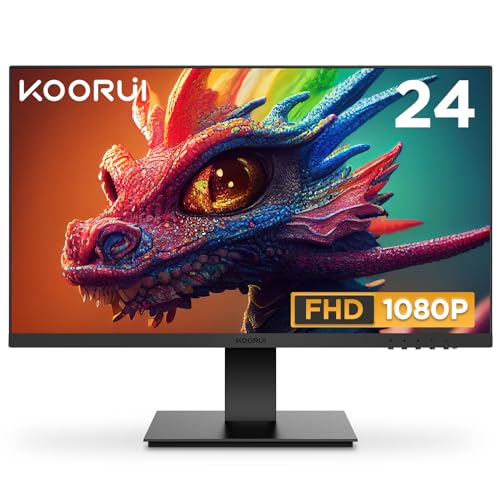 KOORUI 24 Zoll Monitor Full-HD, 75 Hz, 5ms,...